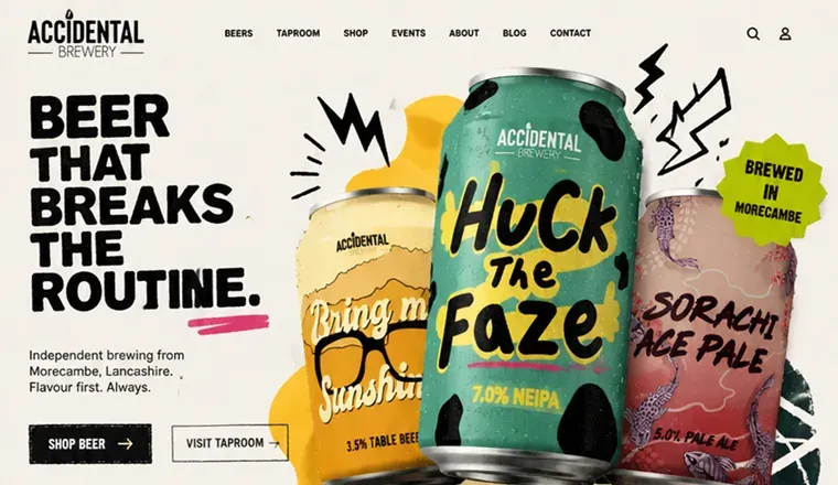 Brewery website design