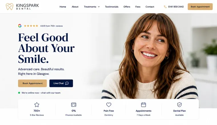 Dentist website design